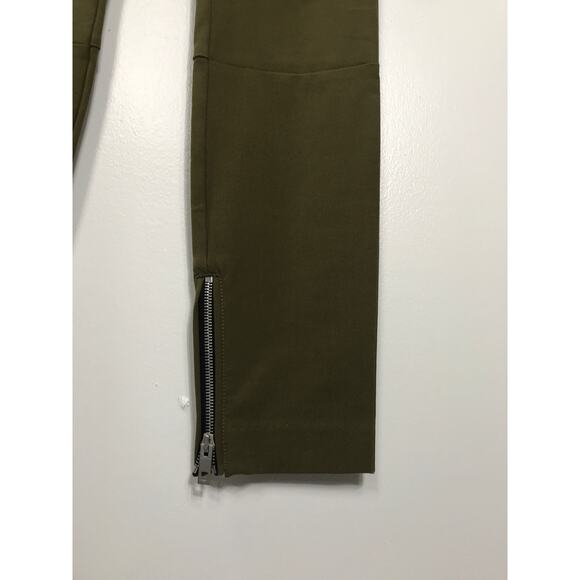 Rag & Bone Women's 2 Green Zip Simone Pants Office Everyday Sleek Capsule - Picture 4 of 11